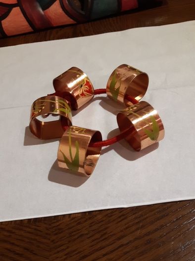 Copper serviette holders