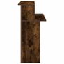 Reception Desk Smoked Oak 100x50x103.5 cm Image 6