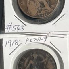 George V Pennies 1912 - 1920 (dates below)