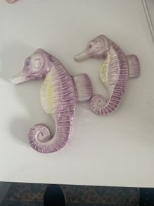 Vintage Wall Hanging Seahorses