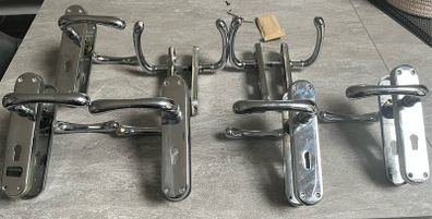 7 silver door handles