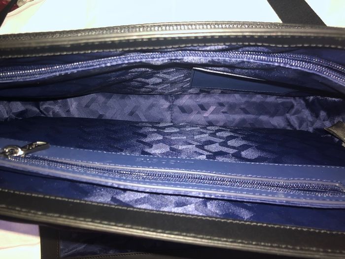 Lacoste leather shoulder messenger laptop Cross Body Travel Work Bag brand new with tag