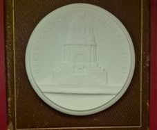 Porcelain plaque, leipzig city Council, commerative for the battle of leipzig