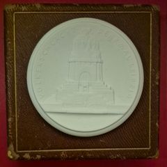 Porcelain plaque, leipzig city Council, commerative for the battle of leipzig
