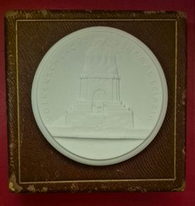 Porcelain plaque, leipzig city Council, commerative for the battle of leipzig