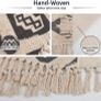Bedroom Rug, Boho Hand Woven Runner Rug with Tufted Machine Washable Area Rugs Absorbent Runner (MULTIPLE SIZES) Image 3