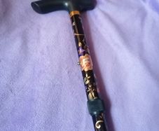 Black fancy design Walking Stick
