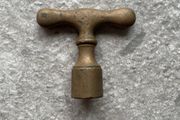 Antique Brass Stopcock Key