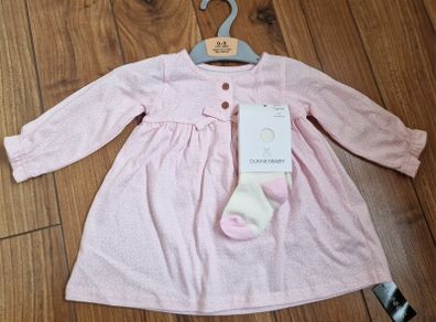 Baby girls dress & tights set 0-3m