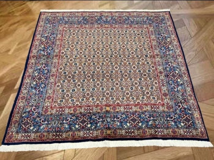 Beautiful Persian Moud Square Rug and Matching Runner Rug Carpet