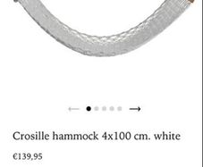 New in packaging Crosille hammock by Lene Bjerre