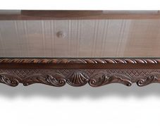 Victorian-style Carved Mahogany Coffee Table