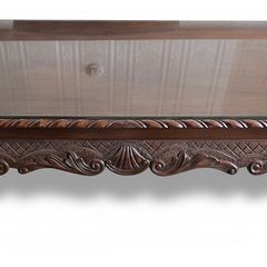 Victorian-style Carved Mahogany Coffee Table