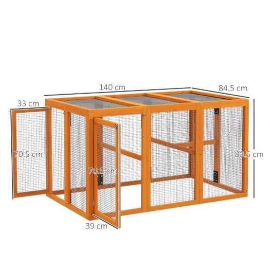Wooden Chicken Coop & Run