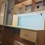 Desk with bookshelf and light Image 3