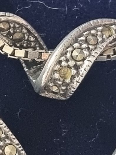 marcasite,vintage silver