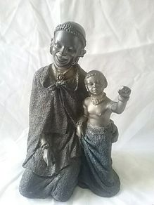 Bronzed Tribal Art Figurine