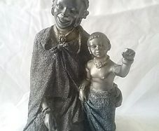 Bronzed Tribal Art Figurine