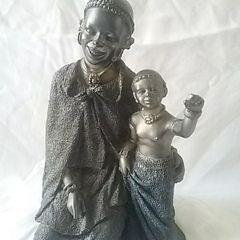 Bronzed Tribal Art Figurine