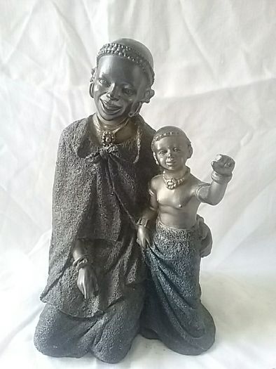 Bronzed Tribal Art Figurine
