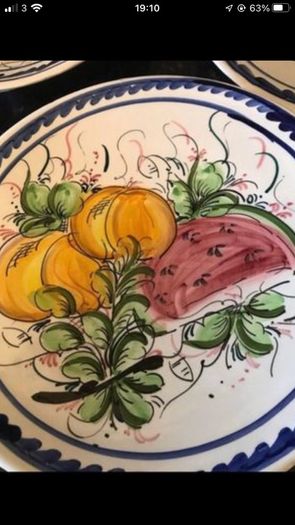 Hand Painted Wall Plates Set