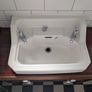 Vintage mahogany vanity and sink Image 8
