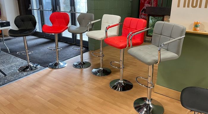 New High Swivel Bar Stools / Adjustable Height / Delivery