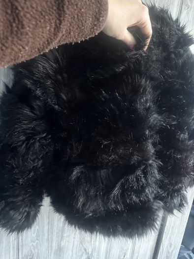 Black Fur Coat New Look Petite