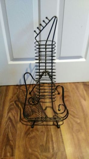 Black guitar cd holder