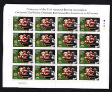 2011 Ireland Irish Amateur Boxing Association Centenary Commemorative Stamps Plate 1A1A1A1A Fine CDS Used with Dublin cancel of 14th April 2011 (First day of issue) on envelope extract.