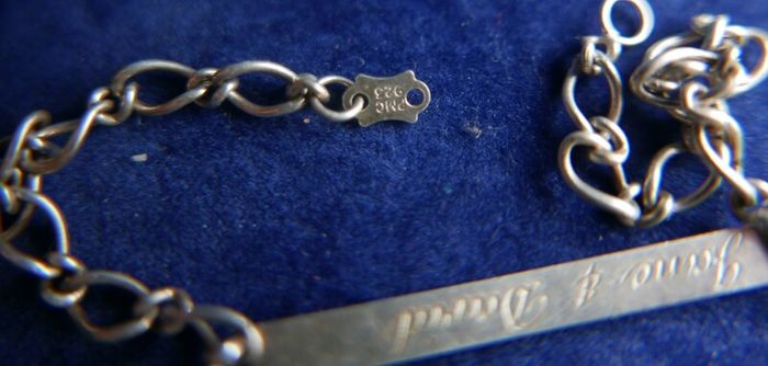 Vintage Sterling Silver hallmarked 925 Bracelet length 7" - 3,6g