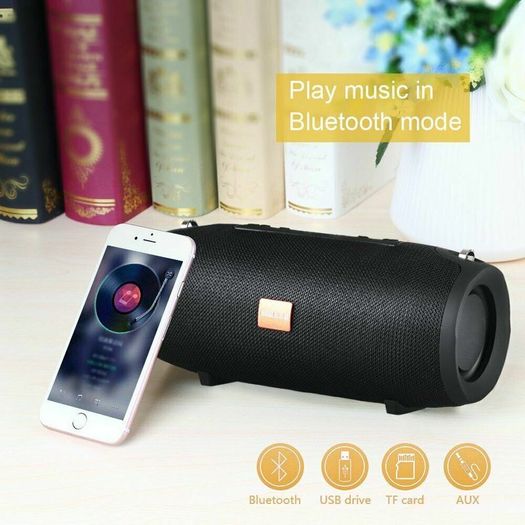 Portable Wireless Bluetooth Speaker Waterproof Stereo Bass USB/TF/AUX MP3