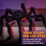 6.5ft Halloween Hairy Spider Outdoor Decorations,Light-up LED Eyes Scary Giant Spider Fake Large Spider Hairy Spider Props for Halloween Yard Decorations Party Outdoor and Outdoor Decor, Black Image 3