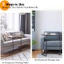 NEW SALE | C-Shaped Side Table, Industrial Sofa End Table with Non-Slip Foot Pads, Computer Laptop Over Bed Tables for Bedroom, Living Room and Office (Single Table, Brown) Image 2