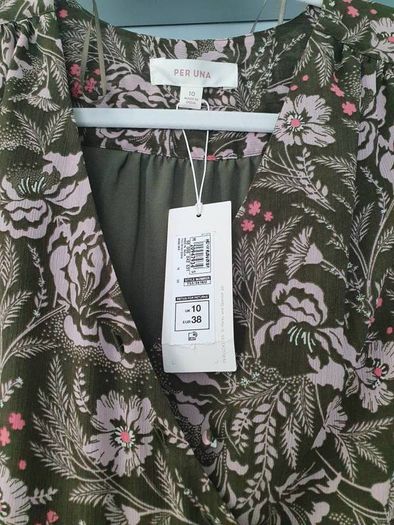 Floral V-Neck Midaxi Wrap Dress