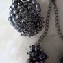 Purple Poppy Pearl Style & Stone Necklace & Bracelet Set. Costume  Jewellery.New. Image 6