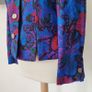 VINTAGE 1990s 1980s wool floral jacket blazer by Jimmy Hourihan Made in Ireland Image 9