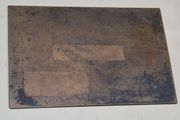 Antique Miss Adams Orwell Bank Rathgar Dublin Copper Printing Plate