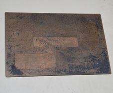 Antique Miss Adams Orwell Bank Rathgar Dublin Copper Printing Plate