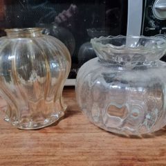 Vintage glass light fixtures