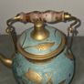 Vintage Solid Brass Cloisonne Teapot Image 8