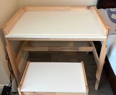 Ikea desk with stool