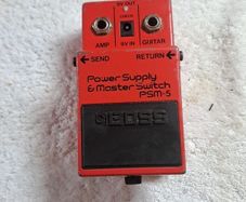 Guitar effect pedal.