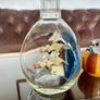 Miniature Antique Tall Ship in a Triangular Dimpled Bottle Image 5