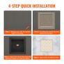 Shower Niche Ready for Tile 40.64 x 40.64 cm, Single Shelf Organizer, Square Corners Wall-inserted Niche Recessed, Sealed Protection Modern Soap Storage Niche for Shower Image 2