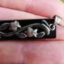 Vintage Sterling Silver 925 Floral Pendant with Separate Black Back and  Sterling Silver Chain Image 4