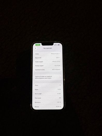 iPhone 13pro 128 silver