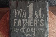 My First Father's Day Coaster Set