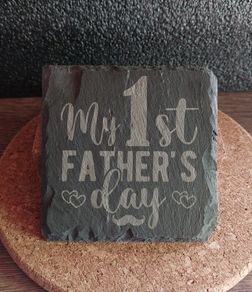 My First Father's Day Coaster Set