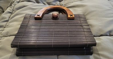 Small wooden bag